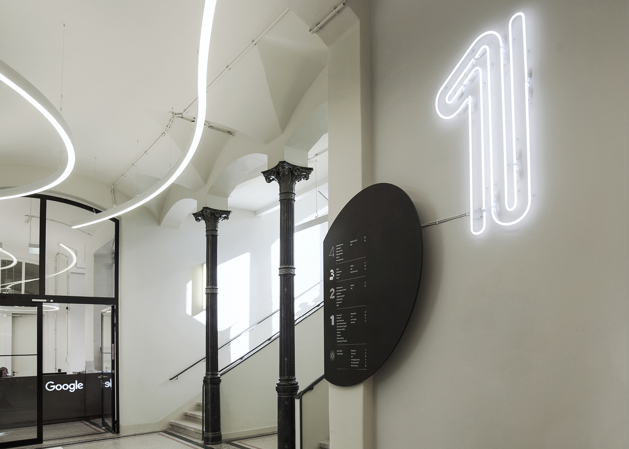 google – wayfinding - spatial design - wayfinding, signage
