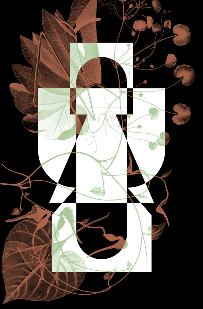 "Plantitecture" Pop-up gallery event in Berlin. Logo, window design, communication material.
